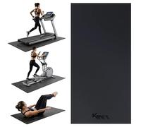 KM-Fit Esterilla Protectora Fitness 130 x 70 x 0,8 cm | Alfombrilla Antideslizante para Aparatos de Gimnasio | Aislante Acústico y Antivibraciones | Yoga, Pilates y Ejercicio | 4 Tamaños Disponibles