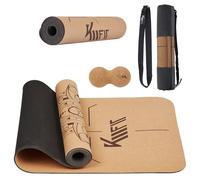 KM-Fit Esterilla Yoga TPE Antideslizante Pilates Fitness con Bolsa de Transporte