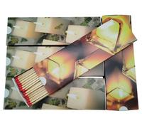 KM Match 707 - Juego de 5 cajas de cerillas para barbacoa, chimenea y velas, 29 cm (300 cerillas)