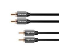 Krüger & Matz Cable KM0304 2RCA-2RCA de 1,0 m