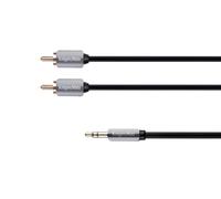 KM0310 Cable Jack 3.5-2RCA Enchufe. 1.8m