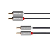 KM1211 Cable 2 RCA - 2 RCA 3M KRUGER & MATZ BASIC