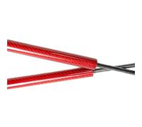 KMAGE Para Toyota para Land Cruiser para Prado J90 J95 Series 1996-2002 Capó Levantar El Soporte De Puntales Amortiguadores Amortiguador Primavera Resorte Gas Capó Motor(Red Carbon Fiber)