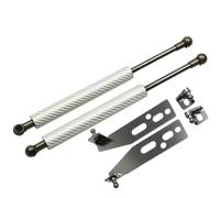KMAGE Para Toyota para Vitz 1999-2005 para Yaris para Echo 1999-2015 Capó Delantero Capó Modificar Gas Struts Ascensor Soporte Amortiguador Resorte Gas Capó Motor(Silver Carbon Fiber)