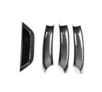 KMAGE Para X3 X4 F25 F26 2010 2011 2012 2013 2014 2015 2016 2017 Cubierta De Manija Interior De Puerta Para Coche Con Volante A La Izquierda (LHD)(Carbon Fiber-4pcs)