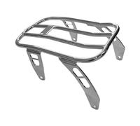 KMAGE Portaequipajes Trasero De Acero para Motocicleta, Portaequipajes con Perno para Indian, para Scout, para Bobber 2018, 2019, 2020, 2021, 2022 Portaequipajes Trasero(Plata)