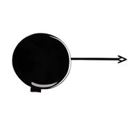 KMAGE Tapa del Gancho De Remolque del Parachoques Delantero para A4 B8 2013-2016 Lado Derecho Tapa de Gancho de Remolque(Black)