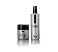 Kmax Concealing Hair Fibers - Starter Kit Color Fibre capillari + Lacca aglutinante negro