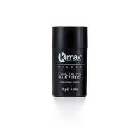 Kmax Hair Fibers, Fibras de Queratina para cabello de acción redensificante y para cubrir la calvicie- Tamaño Regular (15 gr) (Negro)