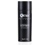 Kmax Hair Fibers, Fibras de Queratina para cabello de acción redensificante y para cubrir la calvicie de tamaño económico (32 gr) (Blanco)