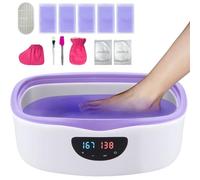 KmaxShip Máquina de cera de parafina para tratamiento de manos y pies, calentador de cera de parafina de gran capacidad de 5000 ml con recambios de 1.7 kg, kit hidratante de cera de manos de parafina,