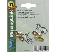 KMC 2 Pares Camiseta Cadena Peleg 11 Vel. Oro