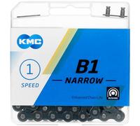 KMC B1 - Cadena Estrecha Unisex, Color Negro, 1/2 x 3/32 Pulgadas