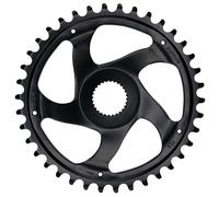 KMC Bosch Gen 4 Spacerless - Plato sin Espaciador, Negro, 38T, Cadena de 52 mm