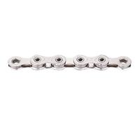 KMC Cadena de bicicleta de 12 velocidades, encerada, 126 eslabones, compatible con Shimano, incluye enlace Missinglink, X12L plata