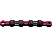 KMC Cadena DLC 11 Negro/Rosa, Unisex, 1/2” x 11/128”