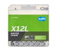 KMC Cadena encerada X12L de 12 velocidades gris