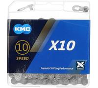 KMC, Cadena X10 114 ESLABONES 10V. GRIS