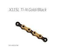 KMC CADENA X11SL NEGRO/DORADO TI-N SUPER LITE