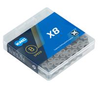 KMC Cadena X8 6/7/8 velocidades silver-grey 8 velocidades