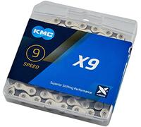 KMC, Cadena X9 114 ESLABONES 9V. CROMADO GRIS