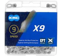 KMC X9 Ept Cadena, Unisex Adulto, Plateado Oscuro, 114 Link