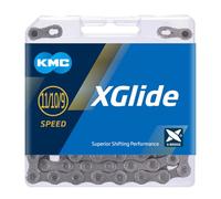 KMC Cadena xGlide de 9, 10 y 11 velocidades, gris, 118 eslabones