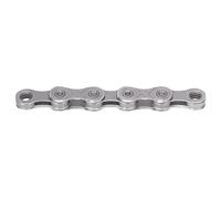 KMC Cadena xGlide EPT de 9, 10 y 11 velocidades, plata oscura, 126 eslabones