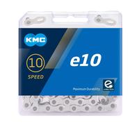 KMC Cat. E10 Silver 122L, Unisex Adulto, Plata, 122 Link