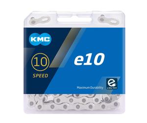 KMC Cat. E10 Silver 122L, Unisex Adulto, Plata, 122 Link