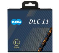 KMC DLC 11 Black/Orange 118L cycle bike chain