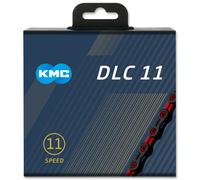 KMC DLC 11 Black/Red 118L cycle bike chain
