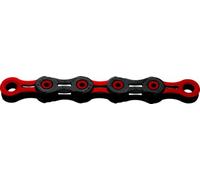 KMC DLC 11 Chain Black/Red Cadena, Unisex, Negro/Rojo, 1/2” x 11/128”