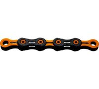 KMC DLC11 - Cadena encerada de 11 velocidades, negro/naranja, 118 eslabones