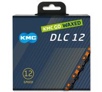 KMC DLC12 Black/Orange Waxed 126L chain