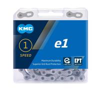 KMC E1 EPT Single Speed eBike Chain, Dark Silver, 130 Link