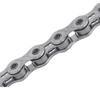 KMC e101 EPT - Cadena encerada para bicicleta eléctrica de una sola velocidad, plata oscura, ancha (0.12 pulgadas)
