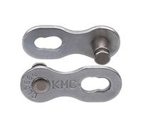 KMC Missing Links, Conector Cadena Dlc 9nr Ept E9 E Bike 1 2x11 128 9v Plata 2 Unidades Unisex Adulto, Pares