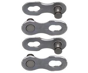 KMC Missing Links E10 10nr, Enganche Cadena 10v 5 9mm Blister 2 Unidades Unisex Adulto, Plata, Pares