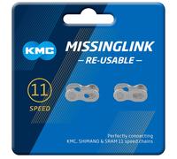 KMC MissingLinks 11R Silver 2 Pr (Re-useable) cycle bike chain