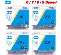 KMC MTB cadena Z6 Z7 Z8.3 Z9 bicicleta de carretera 6S 7S 8S 9S cadena de bicicleta de montaña 116 eslabones corriente de bicicleta para Shimano 7 Speed Z7