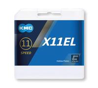 KMC, Plata Cadena X11-EL, 11v, 118 eslabones, Hombres