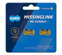 KMC Unisex, 9 velocidades, MissingLink uniendo enlace, Ti-N Gold, 2 pares