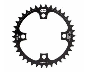 KMC Unisex - Adult 38 Teeth E-Bike Chainring Black Anodised 1/2x1/8 SB-Package