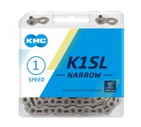 KMC Unisex's K1sl Narrow Chain 100 Link Silver