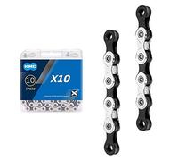 KMC X10 Cadena de 10 Velocidades para Bicicleta, 116 Eslabones compatible con SRAM Campagnolo