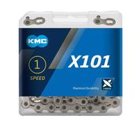 KMC X101 Silver 112L cycle bike chain