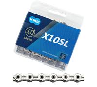 KMC X10SL TI-N Bicicleta Cadena 114 Eslabones Plata 10-fach Shimano Sram Titan -