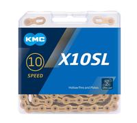 KMC X10SL Ti-N Gold 114L cycle bike chain