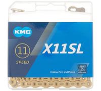 KMC X11SL 11 Velocidad 116L Cadena de Bicicleta, Unisex, Titanium Gold